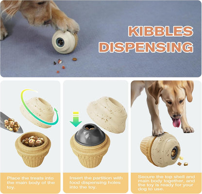 🍦Frozen Treat Dog Toy, Ice Cream Cone Slow Feeder🐕